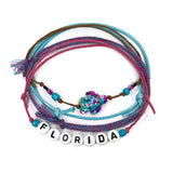 Florida Bead Pink Sea Turtle Bracelet