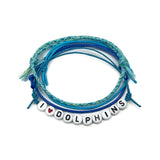 I Heart Dolphins Bracelet • Blue