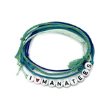 I Heart Manatees Bracelet • Green