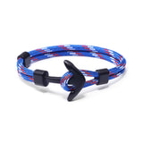 Men's Blue Anchor Bracelet