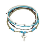 Blue Shark Tooth Anklet