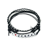 I Heart Zebras Bracelet