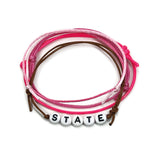 Pink State Beaded Bracelet – Custom