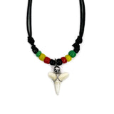 Rasta Shark Tooth Necklace